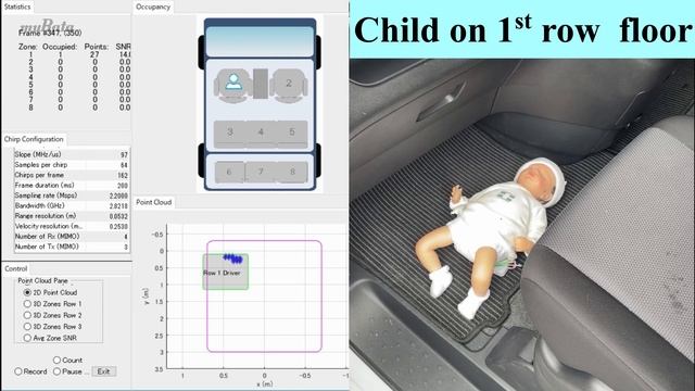 Murata 60 GHz Radar Module for Child Presence Detection - 3 row vehicle смотреть онлайн