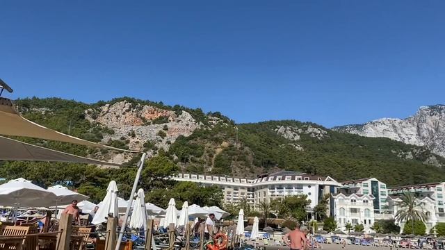 Первое впечатление от моря и пляжа.   IMPERIAL SUNLAND RESORT HOTEL Турция, Бельдиби