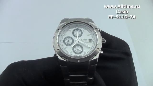 Мужские японские наручные часы Casio Edifice EF-511D-7A смотреть онлайн