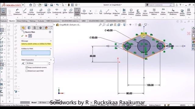 Chapter 05 Exercise 02 - Solidworks for Designers #Solidworks смотреть онлайн