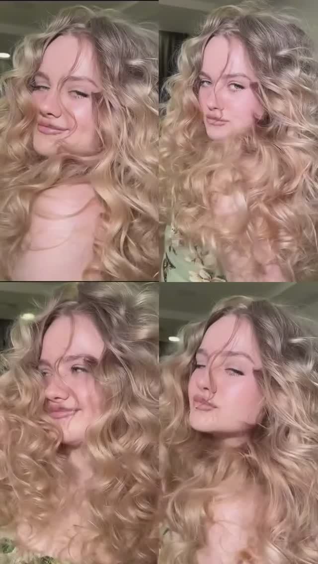 Очееень объемная укладка #прическа #укладка #волосы #локоны #кудри