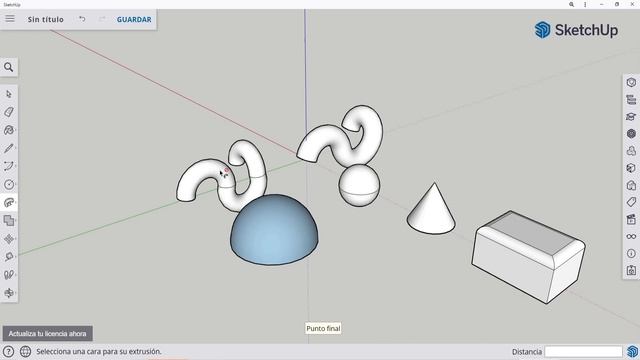 22. Modelado básico SketchUp Web. Herramienta sígueme смотреть онлайн