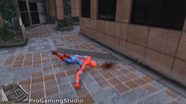 Spiderman Bike Jumps In GTA 5 ( Spider-Man Stunts & Jump & Fail ) #2 смотреть онлайн
