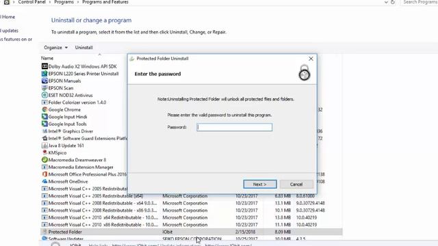 How to uninstall Protect Folder / any software uninstall 100 % смотреть онлайн