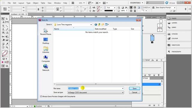 Save template InDesign CS5.5 смотреть онлайн