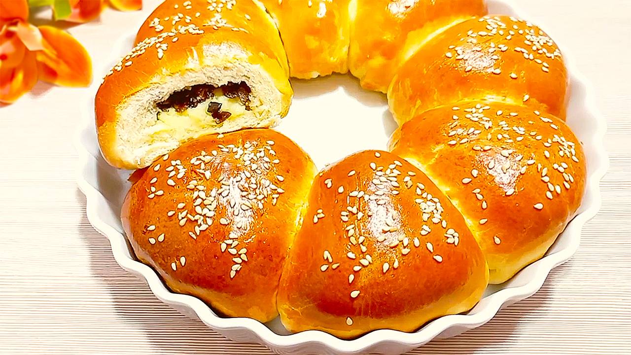 😋Лучший рецепт пирога с картошкой и грибами — попробуйте сами! смотреть онлайн