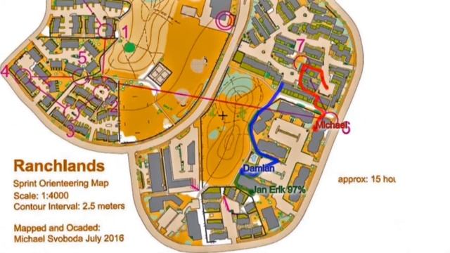 Ranchlands WOC 2019 Sprint Simulation Orienteering Canada