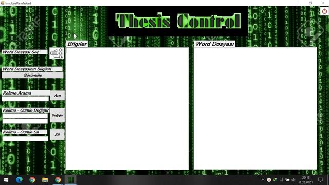C# Ile PDF Ve Word(.docx) Kontrolü (Thesis Control)