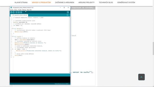 Arduino Návody | Kapacitní Půdní Vlhkoměr