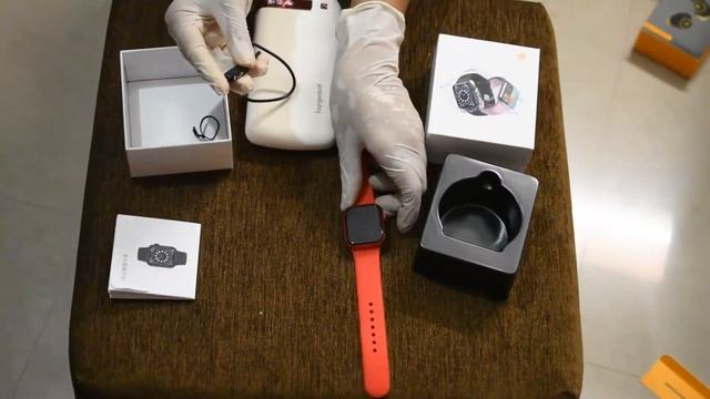 Smart Watch HW12 50% OFF Red Colour Unboxing. смотреть онлайн