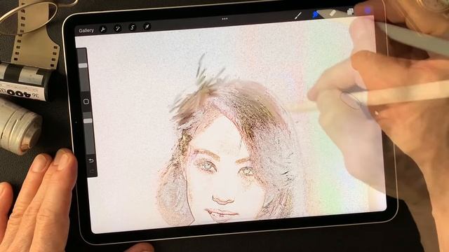 Procreate Tutorial, to make an illustrated image photograph by Toshi Yagi from Okinawa Japan. смотреть онлайн