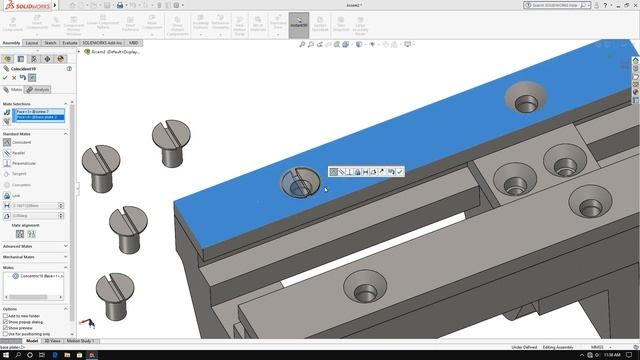 Solidworks Tutorial | Bench Vise Assembly | 10 - Assembly смотреть онлайн