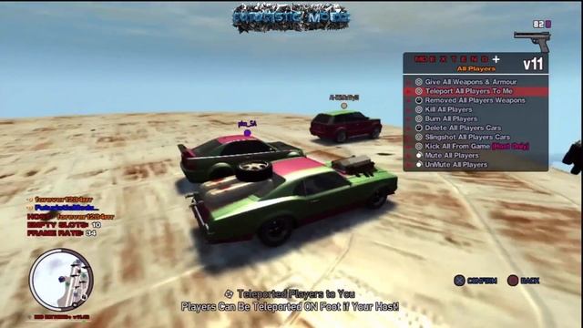 GTA EFLC ONLINE - FUNNY MOD MENU FUN #1 - RANDOM PUBLIC LOBBY смотреть онлайн