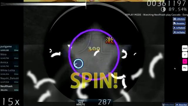 Osu! - Cascada - Dangerous (Nightcore Mix) [Insane]