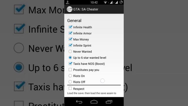 GTA : SA Cheats Hack смотреть онлайн