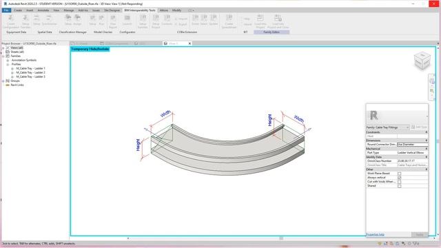Revit COBie parameters added to Cable tray family смотреть онлайн