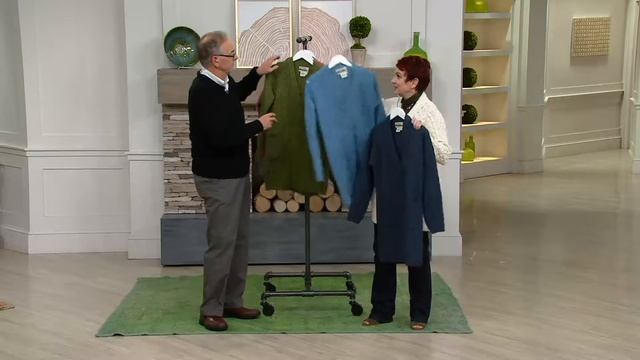 Aran Craft Merino Wool Long Boyfriend Button Front Cardigan on QVC смотреть онлайн