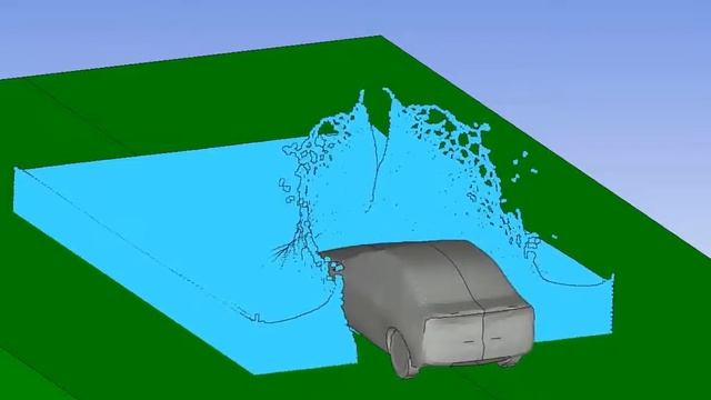 ANSYS AutoDyn wading car isoview смотреть онлайн