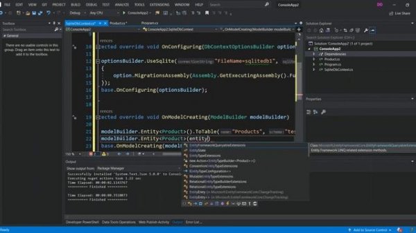 SQlite Database and Entity Framework Core in Visual Studio 2022 | SQlite Getting Started