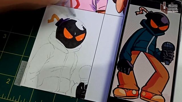 Desenhando Mods FRIDAY NIGHT FUNKIN Versão DRAGON BALL