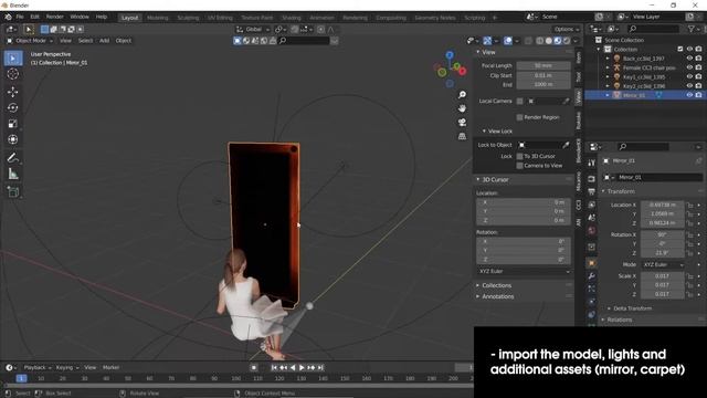 The girl is on fire (Blender + Character Creator 3) смотреть онлайн