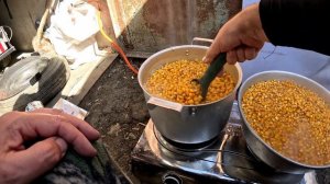 Технология приготовления кукурузы для карповых рыб с бетаином и таурином