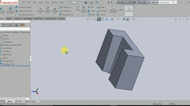 Solidworks Tutorial (বাংলা )| Features | Class 10 | Boundary cut смотреть онлайн