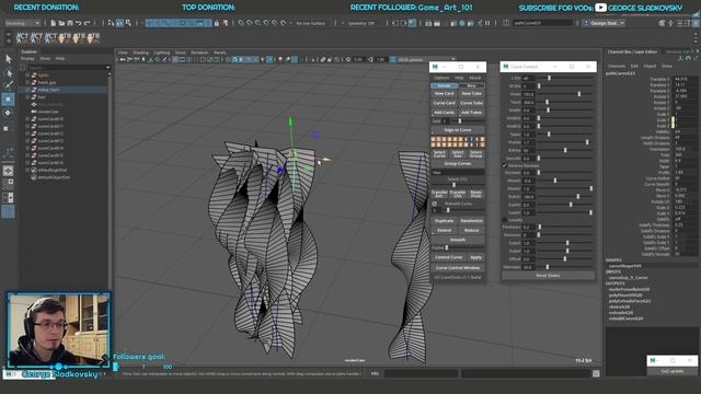 GS CurveTools v1.0 Tutorial - Maya Plug-in, Realtime Hair Cards, Game Hair смотреть онлайн