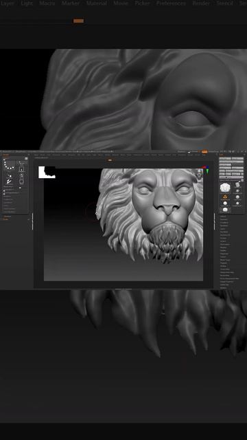 Youtube Shorts lion in #Zbrush 1 смотреть онлайн