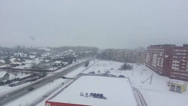 Снег в Питере 09.02.2013