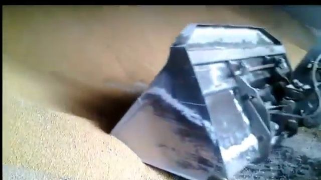 CLAAS SCORPION  7050. Погрузка зерна.