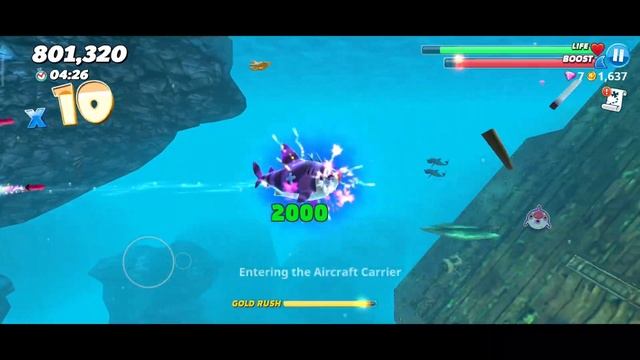 First Gameplay with Clowncy: The Strongest New Shark in Hungry Shark World! смотреть онлайн