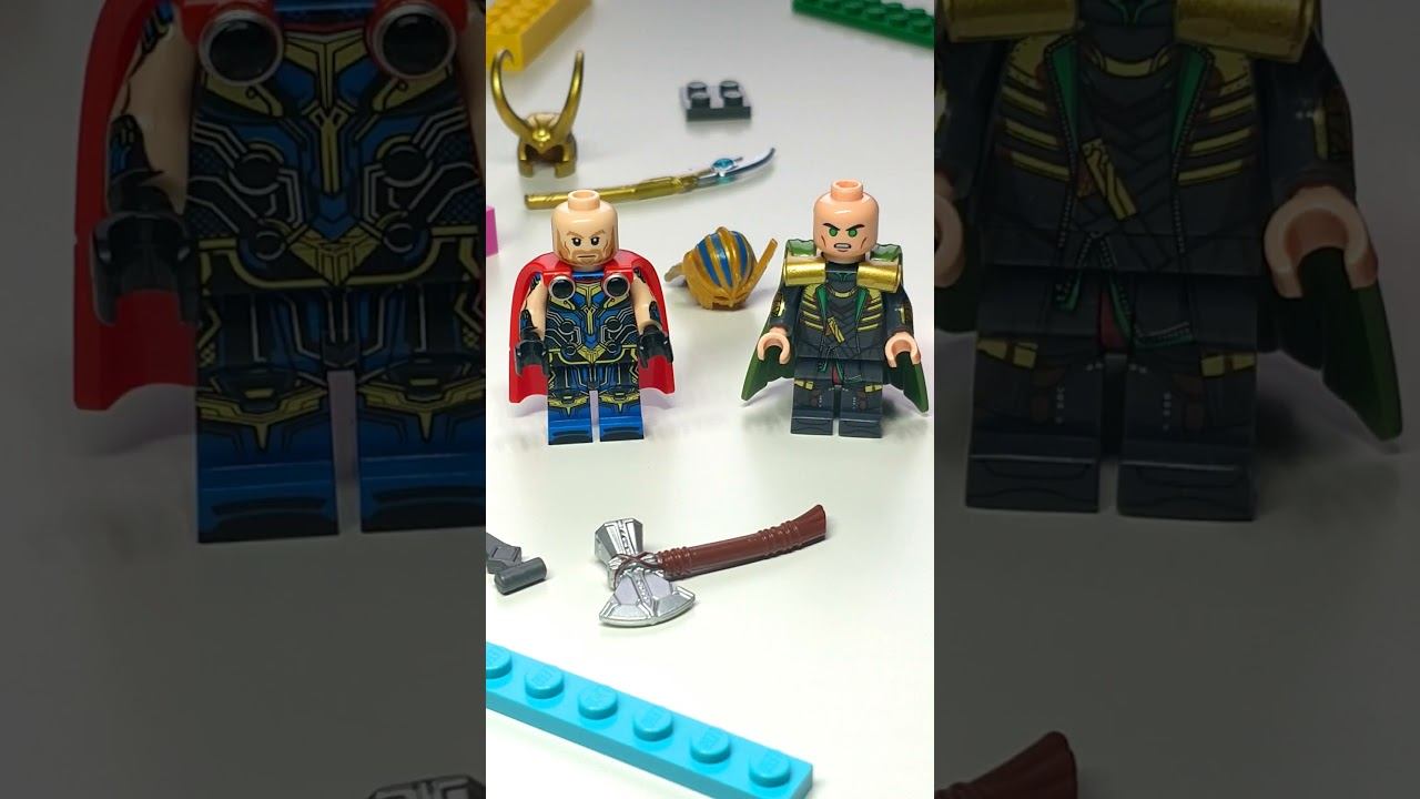Lego minifigures unofficial MARVEL | THOR and LOKI #marvel #lego #shorts #thor #loki смотреть онлайн