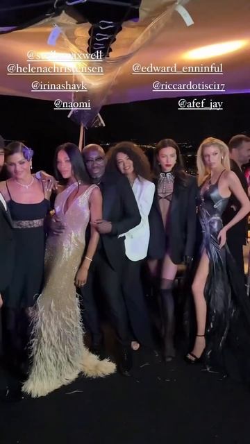 Stella Maxwell, Helena Christensen and Irina Shayk celebrating Naomi Birthday in Cannes. #models смотреть онлайн