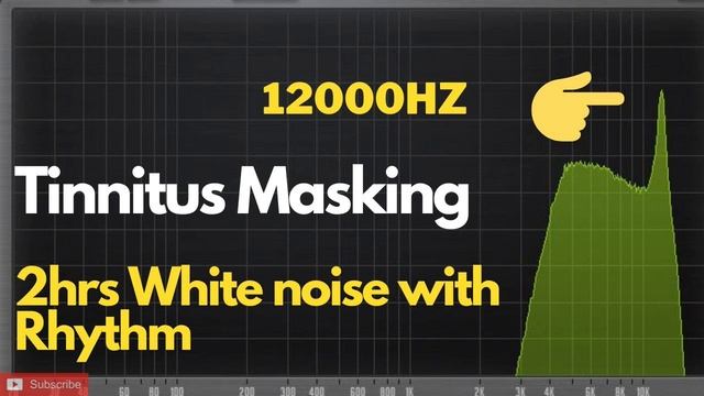 2Hrs 12000 Hz Tinnitus White Noise Masker With Rhythm Sounds | Tinnitus Sound Therapy