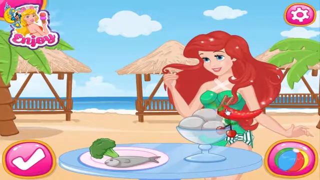 Ariel And Eric Summer Fun Little Mermaid Video Games For Girls смотреть онлайн