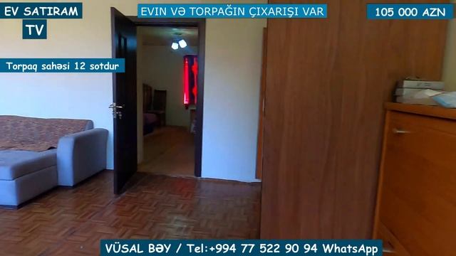NOVXANIDA 105 000 MANATA 12 SOTDA BAĞ EVİ SATILIR/Недвижимость в Баку / EV SATIRAM TV/ bag evleri смотреть онлайн