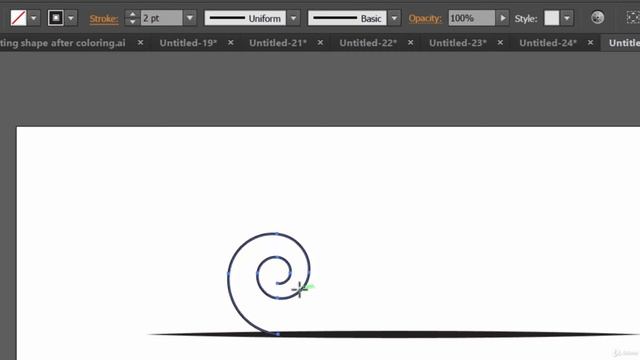 How we can use this spiral tool adobe illustrator : Part 1 смотреть онлайн