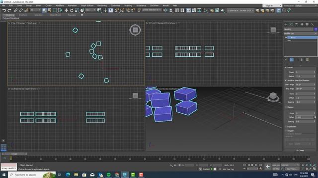 3ds Max Parametric Deformers: Array смотреть онлайн