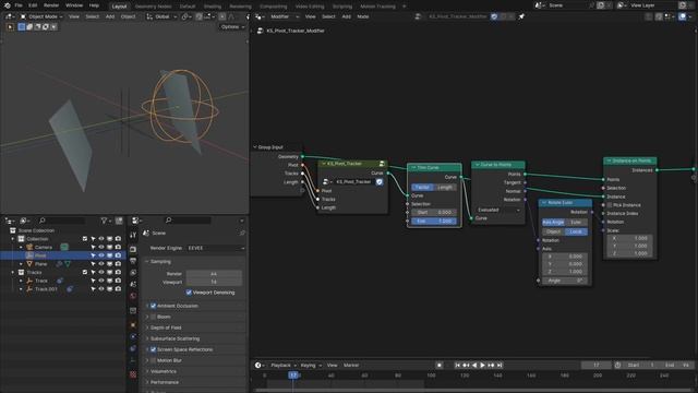 Pivot Tracker with Geometry Nodes in Blender | VFX | - Tutorial смотреть онлайн