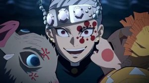 Танжиро против Даки Квартал красных фонарей Полный Бой