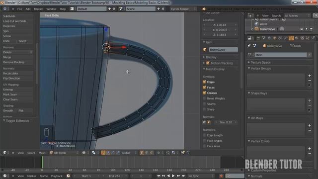 Blender Bootcamp Tutorial Series - 03 Modeling Basics смотреть онлайн