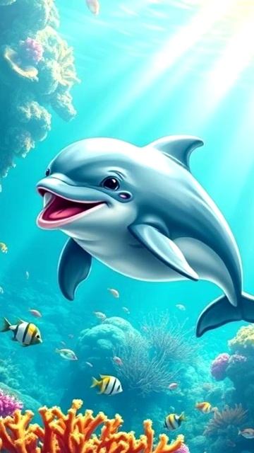 Подводные приключения Малыша Дельфина #делфин #мультик #детям #сказка смотреть онлайн