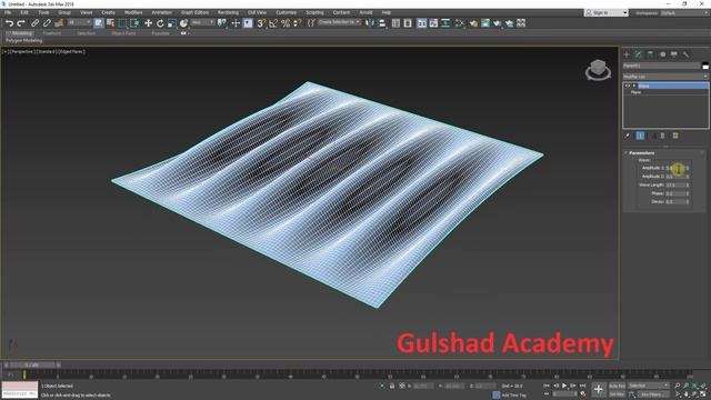 36 - Wave Modifier || 3D Max Full Modeling Tutorials in Hindi | Urdu смотреть онлайн