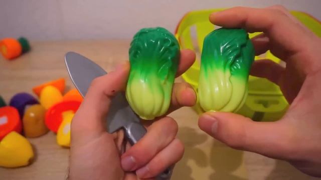 Toy Cutting Learn Names Of Fruit And Vegetables