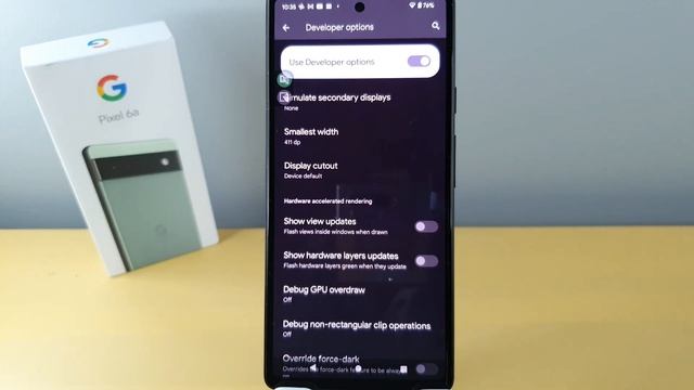 Google Pixel 6a - Hide front facing camera 📷 😉 4K