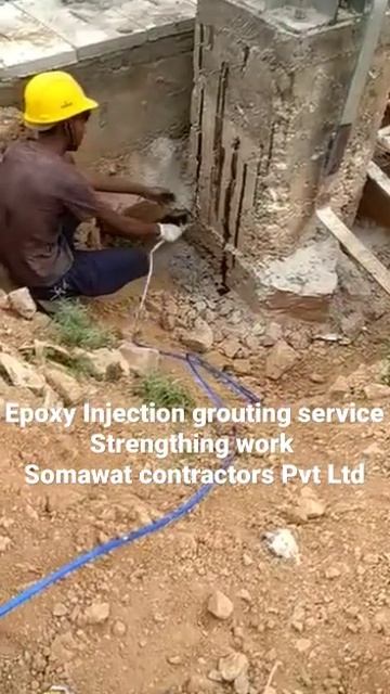 #epoxy injection grouting @somawatcontractorspvtltd #construction #civilengineering #youtubeshorts смотреть онлайн