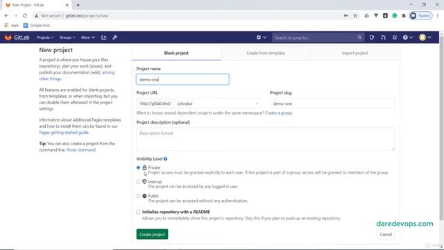 Devops Cultivation Developer | Devops Project | Creating A GitLab Project смотреть онлайн