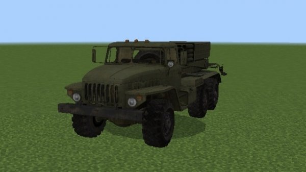 Minecraft PE мод на РСЗО (Реактивная система залпового огня) Bm-21 Grad. | Обзор мода.