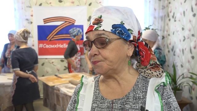 Готовка лапши для военнослужащих в д. Кабаково